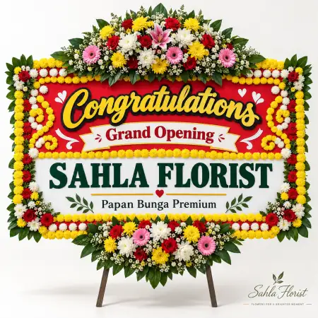 Papan Bunga Ucapan Selamat Alor